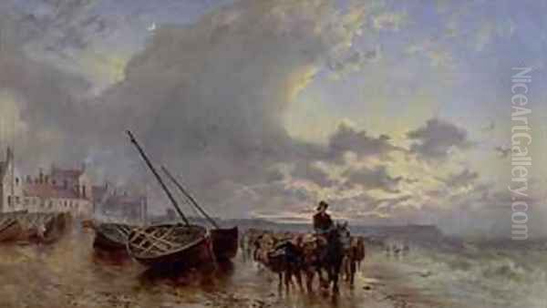 Newhaven Firth of Forth at Sunset - view 1