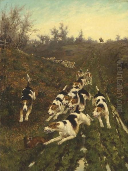 Foxhounds On The Scent - view 1