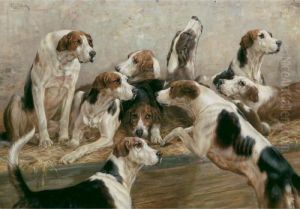 The Brocklesby Hounds by Thomas Blinks