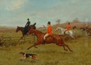 The Chase - The Field Taking A Fence At The Gallop