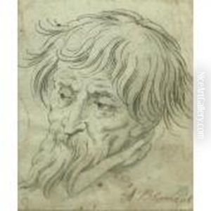 Head Of A Man by Abraham Bloemaert