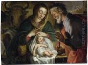 Die Geburt Christi by Abraham Bloemaert