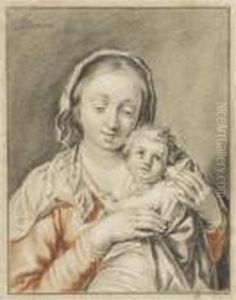 Virgin With Child by Abraham Bloemaert