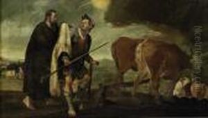 Elijah And Elisha by Abraham Bloemaert