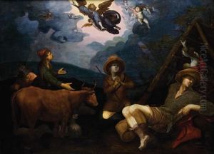 L'annonce Des Bergers by Abraham Bloemaert