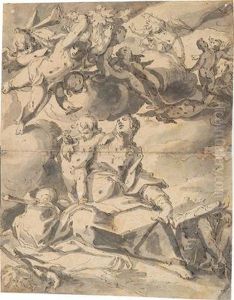 Madonna Mit Kind by Abraham Bloemaert