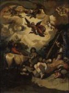 Anuncio A Los Pastores by Abraham Bloemaert