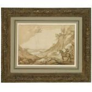 Landscape With The Rape Of Ganymede by Abraham Bloemaert