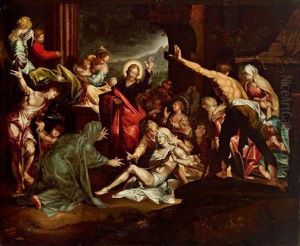 La Resurrezione Di Lazzaro by Abraham Bloemaert
