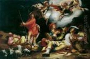 Verkundigung An Die Hirten by Abraham Bloemaert