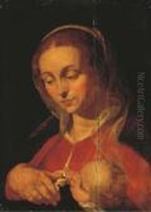 The Virgin And Child by Abraham Bloemaert