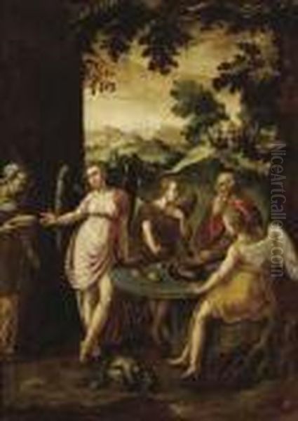 Abraham And The Three Angels - view 1
