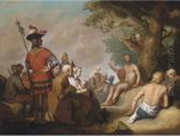 Saint John The Baptist Preaching To The Multitude - view 1