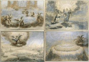 Design For A Titlepage, And Four Designs For Illustrations Of Biblical Subjects Design For A Titlepage, And Four Designs For Illustrations Of Biblical Subjects