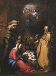 The Adoration Of The Shepherds by Abraham Bloemaert