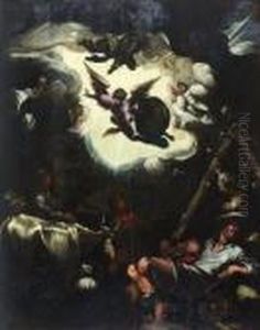 Verkundigung An Die Hirten by Abraham Bloemaert