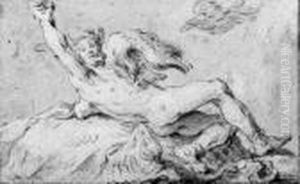 Two Studies Of Prometheus by Abraham Bloemaert