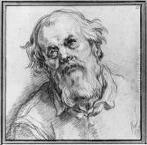 The Head Of A Bearded Man (recto); Studies Of The Head Of A Puttoand Drapery (verso)