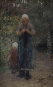 Knitting In A Garden