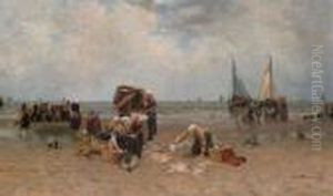 The Return Of The Fishing Fleet by Bernardus Johannes Blommers
