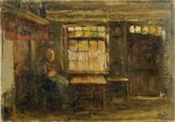 A Woman In An Interior - view 1
