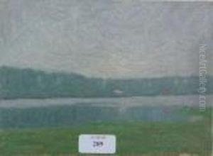 Lac Dans La Brume by Bernardus Johannes Blommers