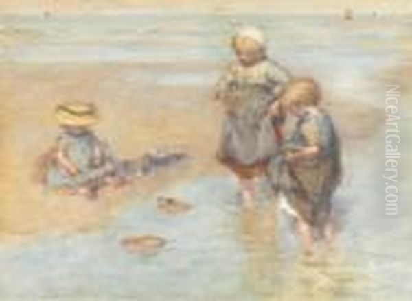 Children Playing Boats - view 1