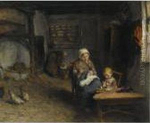 Mother's Little Helper by Bernardus Johannes Blommers