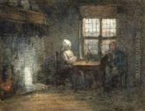 In The Moonlight by Bernardus Johannes Blommers