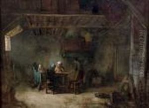 A Family Supper by Bernardus Johannes Blommers