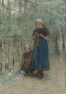 Sisters On A Country Path Sisters On A Country Path