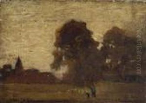 A Rural Landscape by Bernardus Johannes Blommers