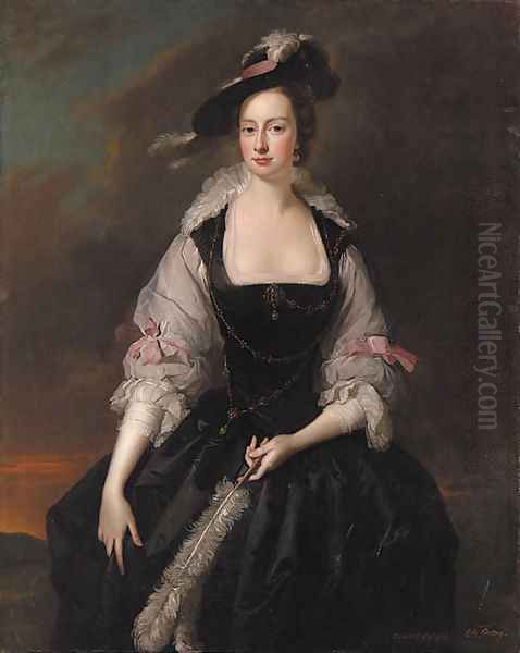 Portrait of Lady Frances Courtenay (d.1761), daughter of Heneage Finch, 2nd Earl of Aylesford - view 1