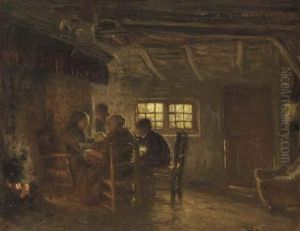 The Family Meal by Bernardus Johannes Blommers