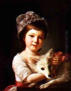 Young Girl with a Dog by Nathaniel Hone