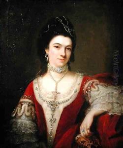 Portrait of Jane Roberts Duchess of St Albans by Nathaniel Hone