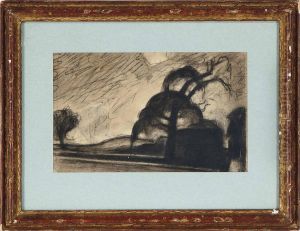 Bloomfield Park Lock, South From Liberty St. by Oscar Bluemner