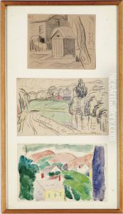 Untitled (town Studies): Three Works by Oscar Bluemner