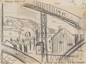 South Nutley,
New Jersey by Oscar Bluemner