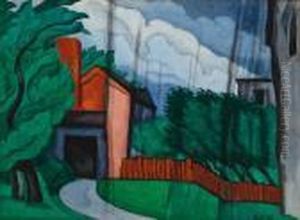 Downpour by Oscar Bluemner
