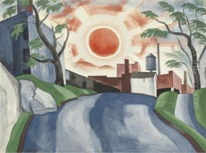 Sunset by Oscar Bluemner