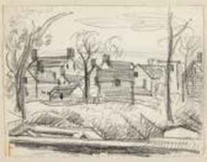 North Bloomfield by Oscar Bluemner