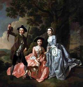 George Rogers with his Wife Margaret and his Sister Margaret Rogers