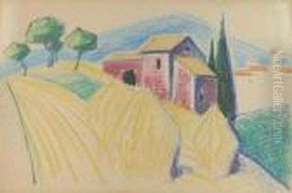 Hay Stacks - view 1