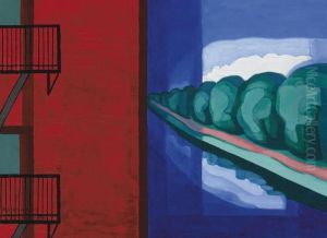 Contrasts (two Spaces) by Oscar Bluemner