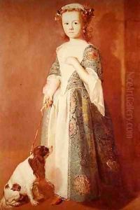 Little Girl with a Dog