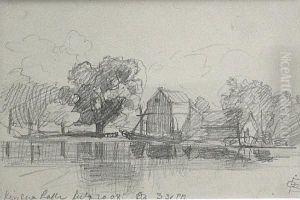 Kissena Lake, New York, 1908 by Oscar Bluemner