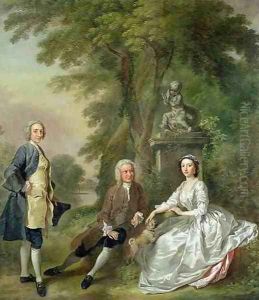 Jonathan Tyers and his Daughter Elizabeth and her Husband John Wood