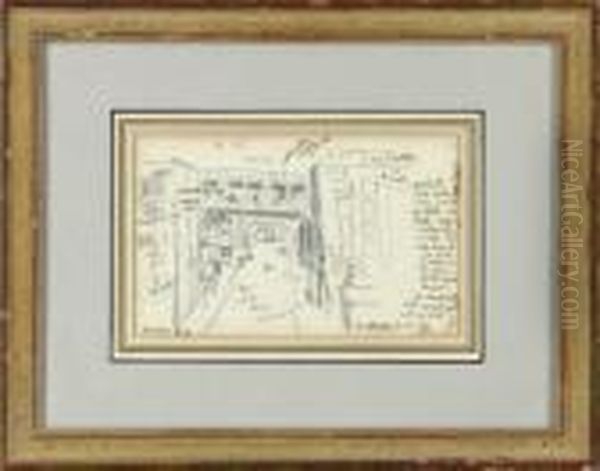 Sketch Of Manhattan Bridge - view 1