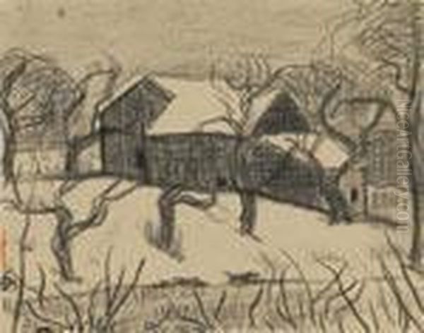 ''box Cars In The Snow, New Jersey'' - ''bloomfield, Newjersey'' - view 1